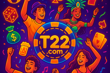 Interface do aplicativo T22.com em um smartphone